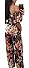 Aro Lora Women's Off Shoulder Floral Printed Cropped Wide Leg Jumpsuits Romperss X-Large Multicolor