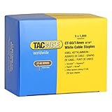 Tacwise CT-60/14mm White Cable Tacker Staples 5,000 staples – 5 x 1,000 packs (0357)