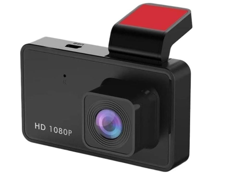 Photo 1 of 3-Inch 1080P HD Dash Cam for Cars, Wide-Angle Driving Recorder with Night Vision, Loop Recording