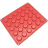 Silicone Chocolate Cookie Candy Molds [Round, 30