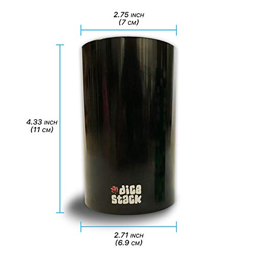 Dice Stacking PRO Cup Set Professional Straight Cups with 5 Razor