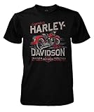 Harley-Davidson Men's Trusted Vintage Short Sleeve Crew Neck T-Shirt, Black