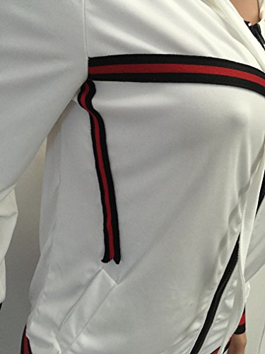 Womens 2 Piece Outfits Hoodies and Pants Set Sweatsuits Tracksuits White M