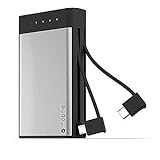 mophie 20,100mAh Encore Portable Power Bank External Battery with Built-in Type-C USB and Micro USB Cable for All USB-C Powered Cell Phones, Nintendo Switch, MacBook PRO and More