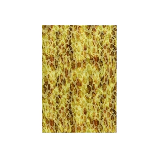 3D Rose TWL_179043_1 Gold Cheetah Print, 15" x 22"