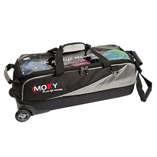 Moxy Slim Triple Roller Bowling Bag Silver/Black () Pricepulse