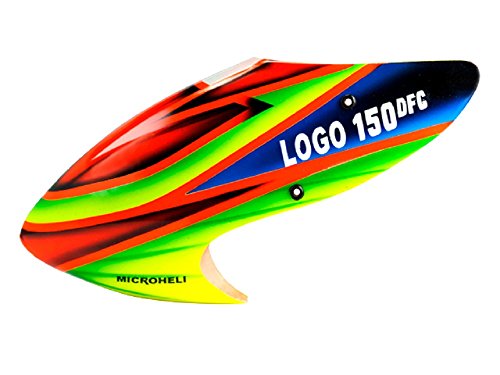 Microheli Airbrush Fiberglass Evil Eyes Logo Canopy - T-REX 150 DFC