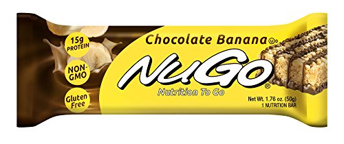 NuGo Protein Bar, Chocolate Banana, 1.76-Ounce Bars (Pack of 15)