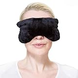 ZORELLE Weighted Eye Mask Pillow: Heat and Aromatherapy for Anxiety and Stress Relief; Headache, Sinus, and Migraine Relief Mask; Helps with Dry, Puffy and Dark Eyes; Eye Compress; Cooling Pillow