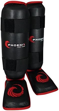 Kids Champion Shin Guards, with Instep Pads and Foot Protection, Mixed Martial Arts Shin Guards for Kids, Youth Shin Guards for MMA Training, Muay Thai