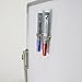 Super Strong Magnetic Pen Holders, Stainless Steel Magnet Push Pins with Spring Loop Hooks for Refrigerator, Whiteboard, Erase Board and Bulletion Board, 4 Pack