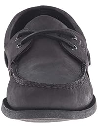 Sperry Top-Sider - Zapatillas estilo marinero para hombre, de piel auténtica, con 2 ojales, suela de goma, 8.5 M US