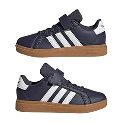 adidas Grand Court 2.0 Elastic Lace Sneaker, Shadow