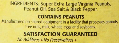 The Peanut Shop of Williamsburg Seasoned Virginia Peanuts, Sea Salt & Cracked Pepper, 32 Ounce
