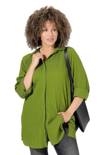 Ulla Popken Damen große Größen Übergrößen Plus Size Bluse mit Raglan Ärmel