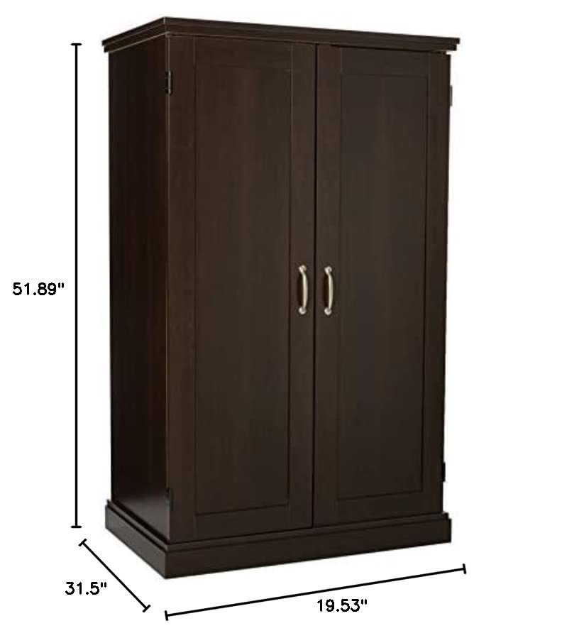 Sauder Computer Armoire, Cinnamon Cherry finish Pricepulse