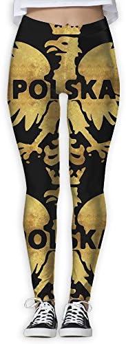 WomensPowerYogaPants Polska Polish Poland Eagle Ladies Yoga Pants Fitness Power Flex Leggings Digital Printed