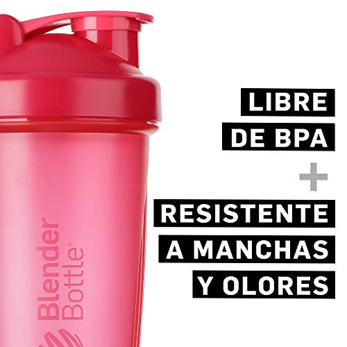 BlenderBottle Classic Loop Top Shaker Bottle, 28-Ounce, Full Color Pink