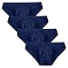 Elever Men's Underwear Micromodal Hip Bikini Briefs 4 Packs