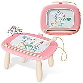 Kikidex Girl Toys Age 1-3 Magnetic Drawing Board, Gifts for 1 2 3 Year Old Toddlers Birthday, Doodle Board for Preschool Lear