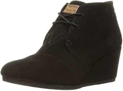 black suede toms wedges