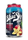 Blue Sky Cane Sugar Soda (Cherry Vanilla, 12 Ounce, Pack of 24)