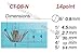 LOT 100pcs 14points Shrimp Nicel Squid Egi Fishing Jigs Hooks 20mm