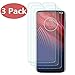 [3 Pack] Screen Protector Compatible Moto Z4 2019,9H Hardness Ultra Clear Bubble Free Case Friendly Tempered Glass Screen Protector Compatible Motorola Z4
