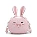 Pinky Family Super Cute Girls Purse Bunny Ear Shoulder Bag Messenger Bag and Backpack (pattern 2 pink)
