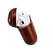 Leather Case for Apple AirPods, Classic Series - Air Vinyl Design, Protective Case Cover (Saddle Brown)
