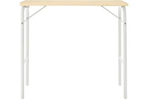 無印良品 MUJI 12132233 Steel Pipe Table, Off White, Foldable,