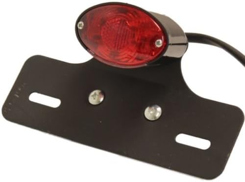 Universal Design Self Adhesive Motorcycle Number Plate LED Breaks Stop Tail Light (12V, Color: Red)