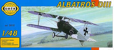 Albatros D III BiPlane 1/48 Smer Plastic Model Kit