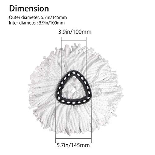 image for Strengghmix Microfiber Mop Head for OCedar Clean Pad Spin Mop Refill f