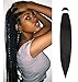 ROSDINA Pre-stretched Braiding Hair - 26 Inch 8 Packs Light Brown Super Long Braiding Hair For Twist or Box Braids, Yaki Texture Hot Water Setting Synthetic Braiding Hair Extensions (26 Inch, #4-8P)