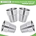 HaWare 4 Pieces 18/8 Stainless Steel Double Walled Tumblers, 10 oz Kids Toddlers Drinking Sippy Cups for Home/Camping/Gathering, Unbreakable and Dishwasher Safe