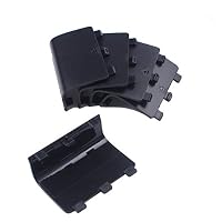 BIHRTC Pack of 5 Black Replacement Battery Cover Shell Repair Part for Xbox One Wireless Controller