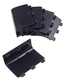 BIHRTC Pack of 5 Black Replacement Battery Cover Shell Repair Part for Xbox One Wireless Controller