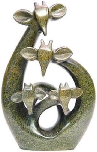 Tilnar Abstract Giraffe Family Sculpture