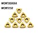 OSCARBIDE WCMT050304(WCMT2.52) Carbide Turning Inserts,WCMT Inserts CNC Lathe Insert for Indexable Lathe Turning Tool Holder Insert Replacement,10 pcs/Pack