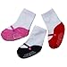 DDLBiz Baby Girl Ballet Shoe Lovely 3 Pair Different Styles Print Anti Slip Skid Socks