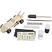 Revell Pinewood Derby Batman Batmobile Trophy Series Racer, Officially Licensed Boy Scouts of America (BSA) Pre-Cut Shaped Wood Block Kit with Official Wheels and Axles, Decals, and Weight