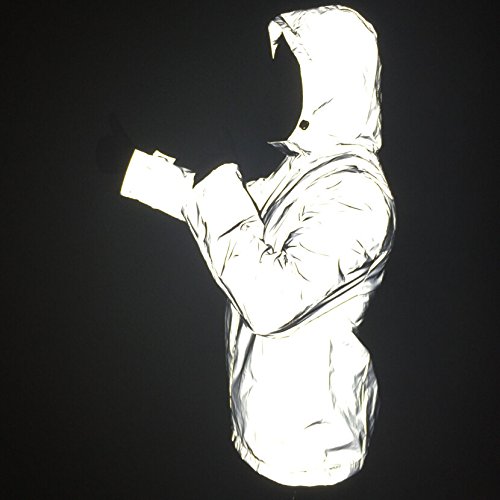 Fangfei 3m Reflective Coat Hooded Windbreaker Fashion Runing Jacket (Asian 3XL = US XL) - Thumbnail 2