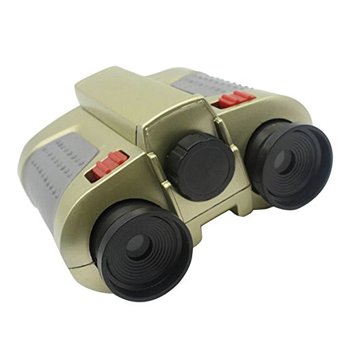 MSOO 4x30 Binocular Telescope Pop-up Light Night Vision Scope Binoculars Novelty Toy (Green)