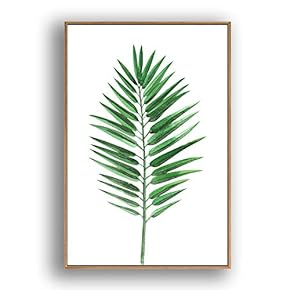 Framed Canvas Wall Art for Living Room, Bedroom Leaves Canvas Prints for Modern Home Decoration Ready to Hang - 16"x24" inches