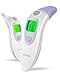 HYLOGY Baby Thermometer , Digital Ear and Forehead Thermometer, Fast and Accurate Fever Alarm LCD Backlight Mute Mode and 20 Memories primary