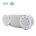 HYD-Parts 6 Pack Two Head Emergency Light - UL Certified - Hardwired LED Fire Emergency Lighting(Round Head)