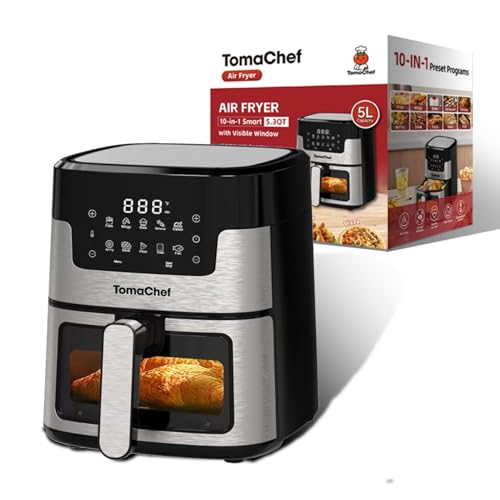 TomaChef 5.3QT Visible Window Air Fryer