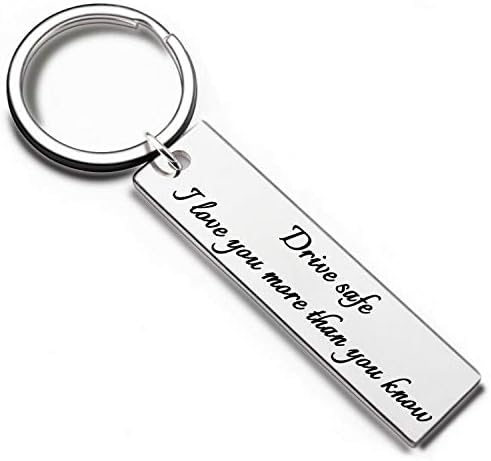 Drive Safe Keychain Boyfriend Gifts Him Men I Need You Here With Me for Husband New Driver Trucker Valentine's Day Christmas Father's day Birthday Wedding