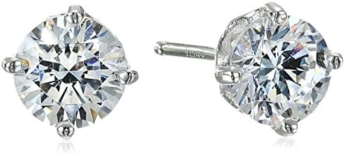 Myia Passiello Timeless Swarovski Zirconia 1k Each Round Stud Earrings
